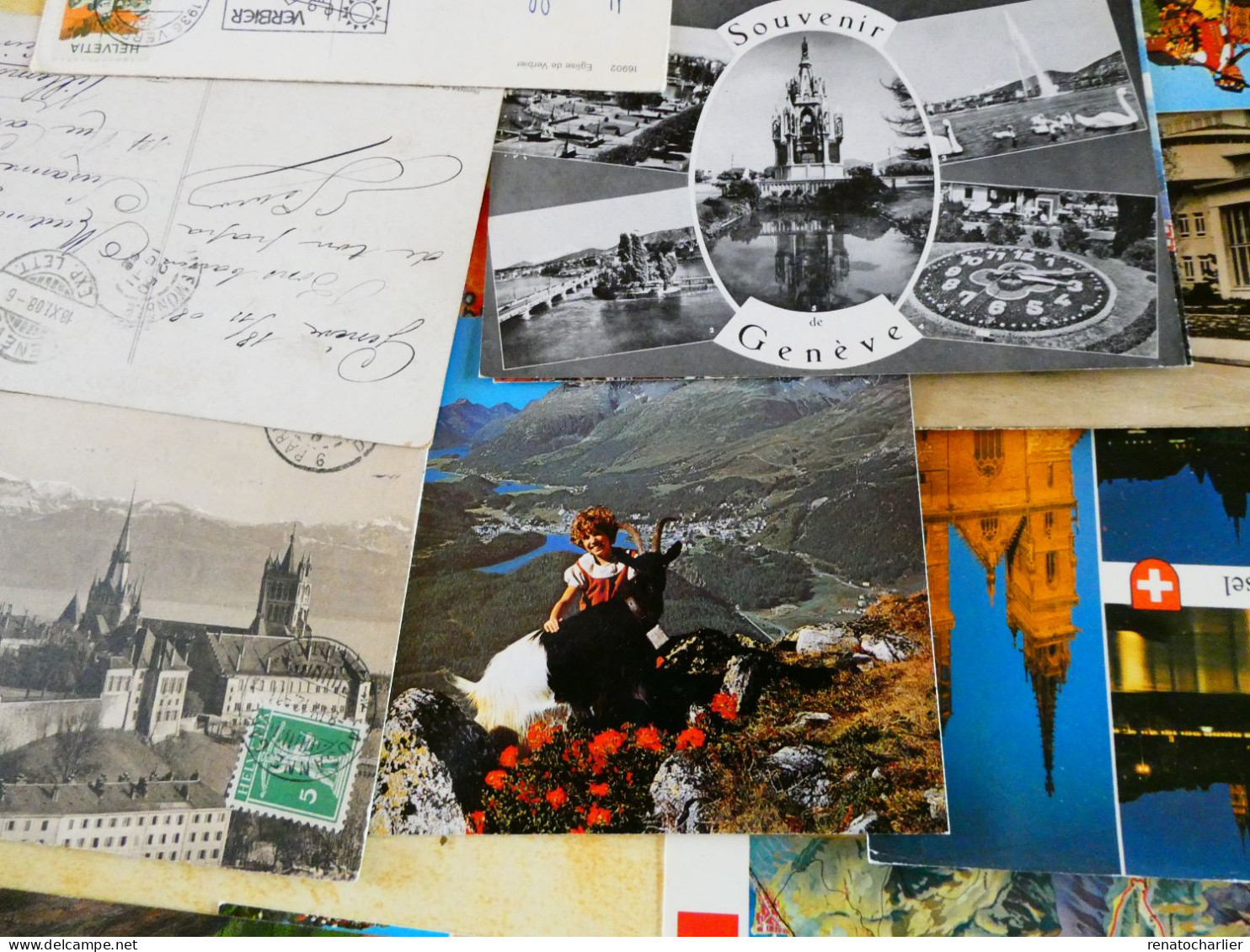Lot De 150 Cartes Postales"Suisse"écrites Et Neuves.Quelques CPA. - Colecciones Y Lotes
