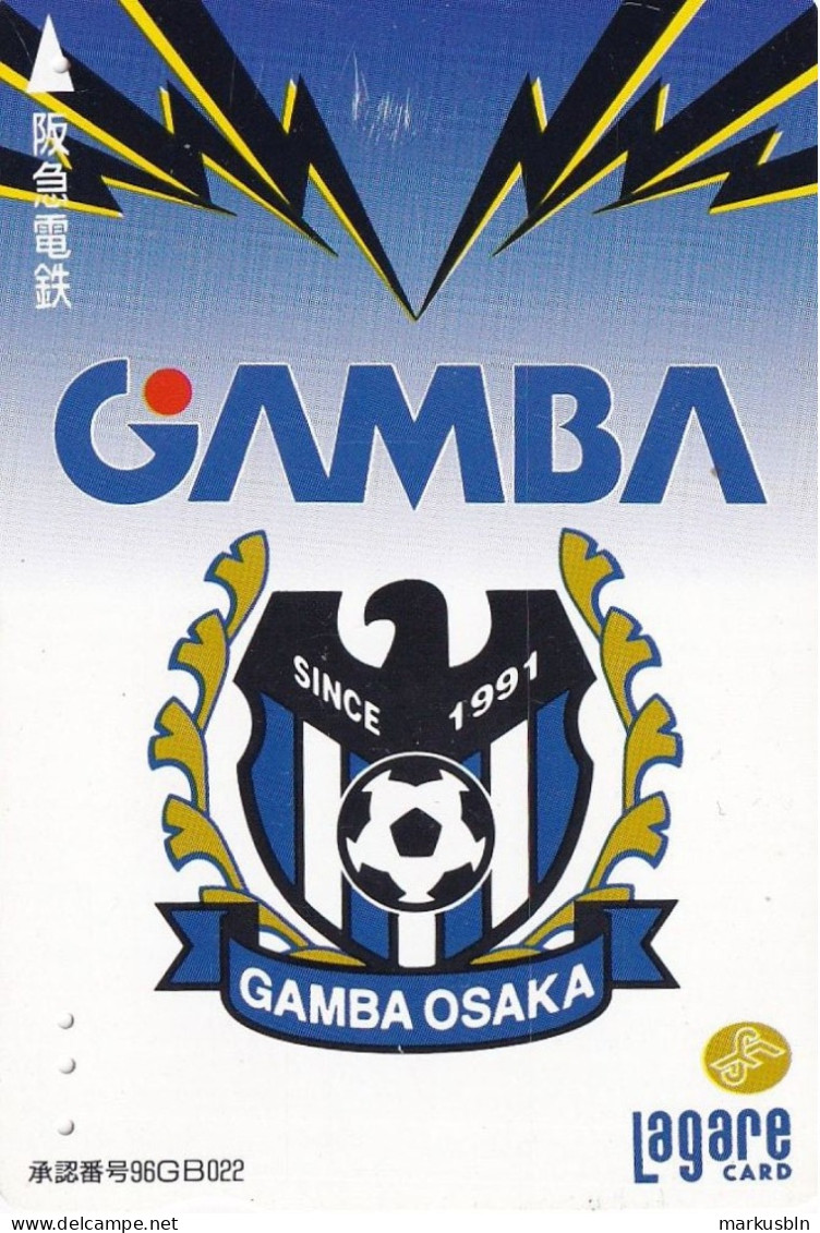 Japan Prepaid Lagare Card 2000 - Football Gamba Osaka Club Logo - Giappone