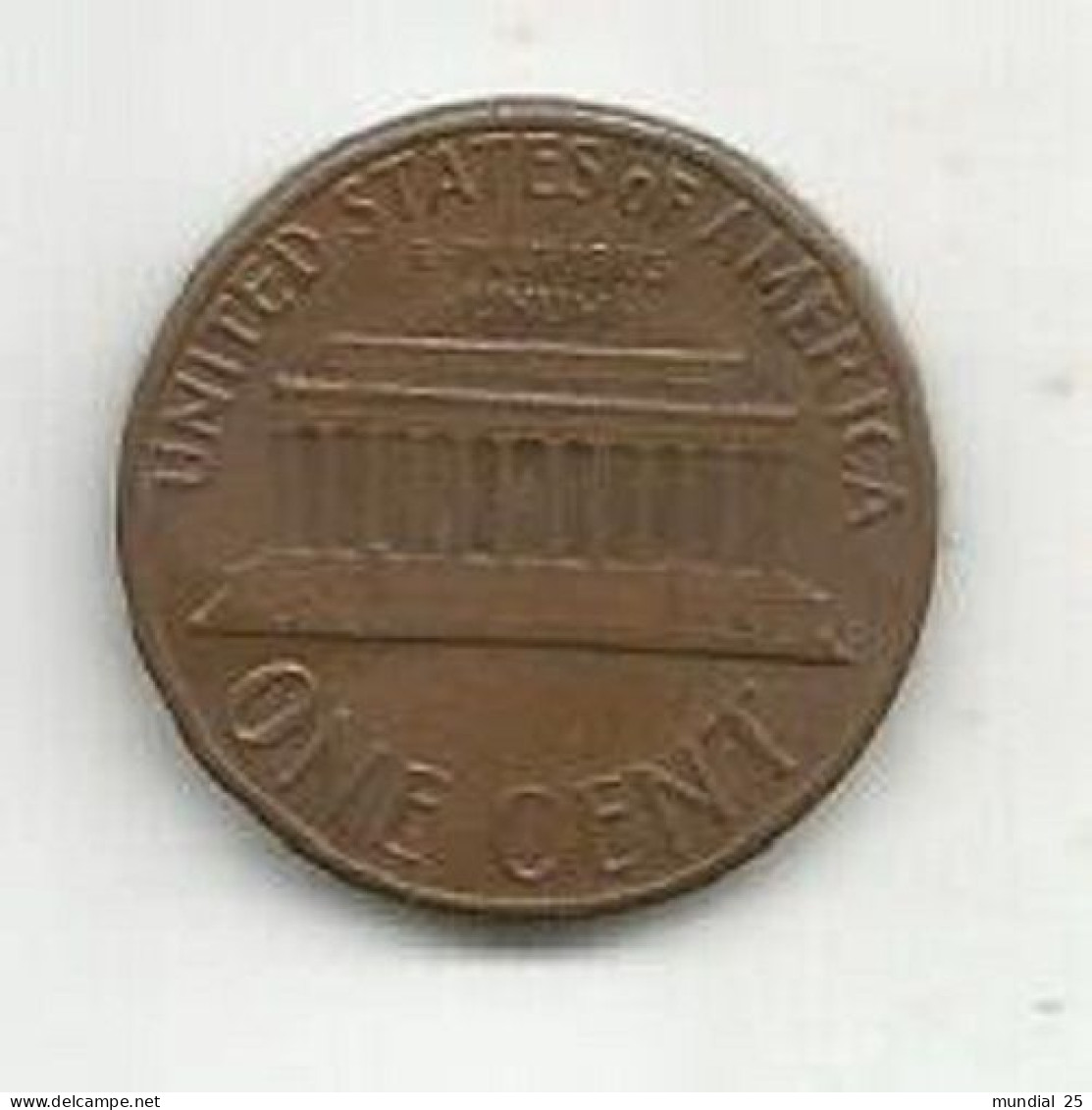 U.S.A. 1 CENT 1975 (D) - 1959-…: Lincoln, Memorial Reverse