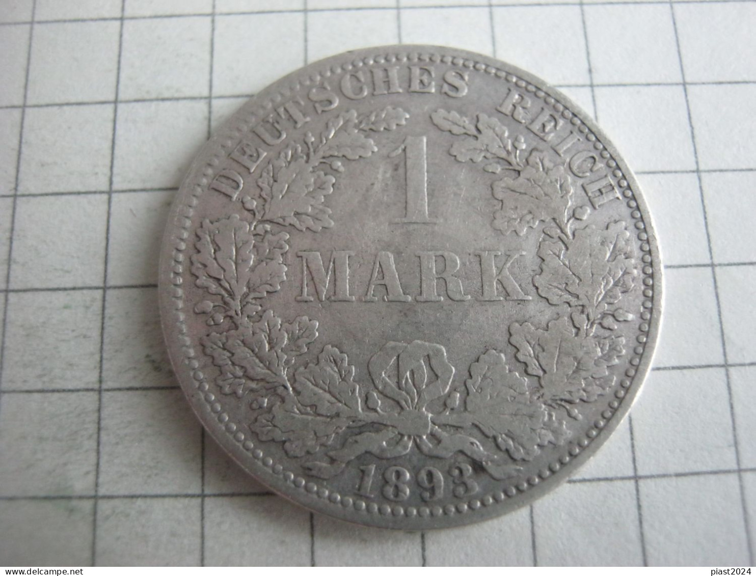 Germany 1 Mark 1893 A - 1 Mark