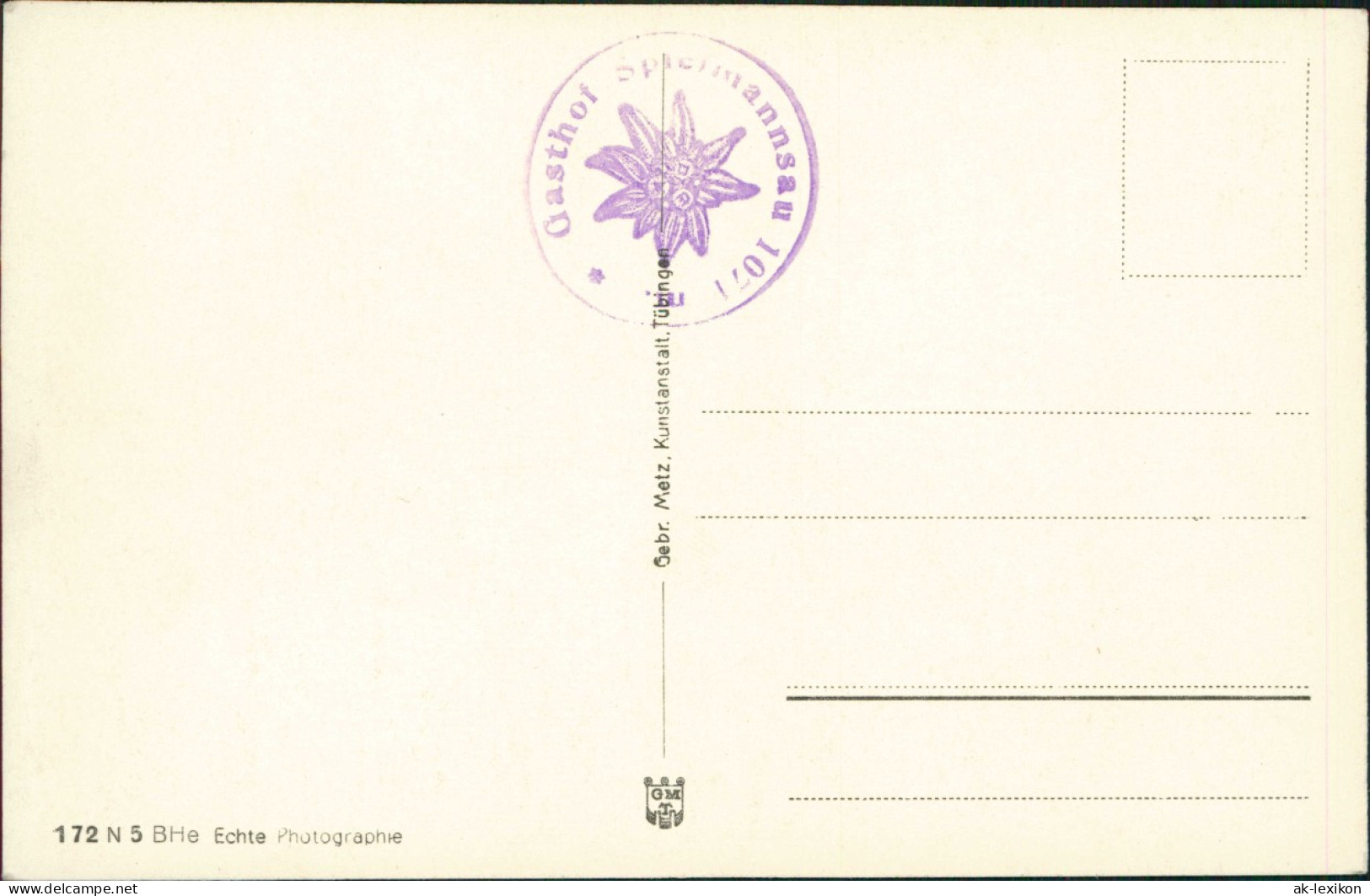 Ansichtskarte Spielmannsau-Oberstdorf (Allgäu) Umland  1930   Gasthof-Stempel - Oberstdorf