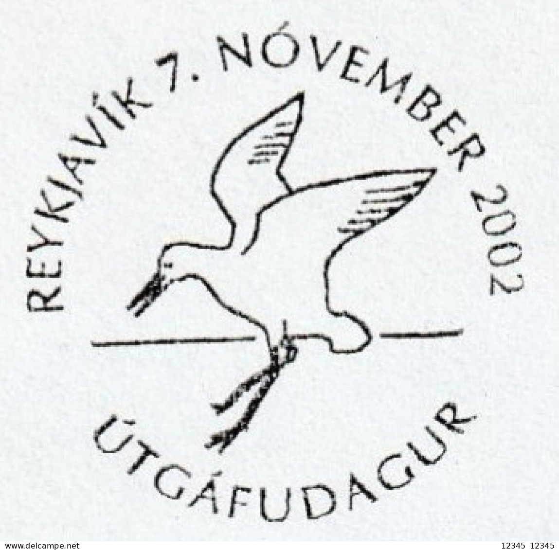 IJsland 2002, Letter Sent To Netherland, Birds - Máquinas Franqueo (EMA)