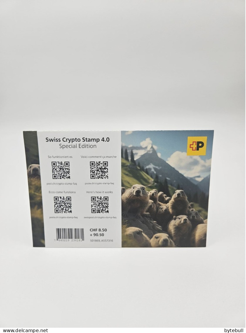 Swiss Crypto Stamp 4.0 – Special Edition, ID1, Holz, Wood, Postfrisch, MNH - Blocks & Kleinbögen