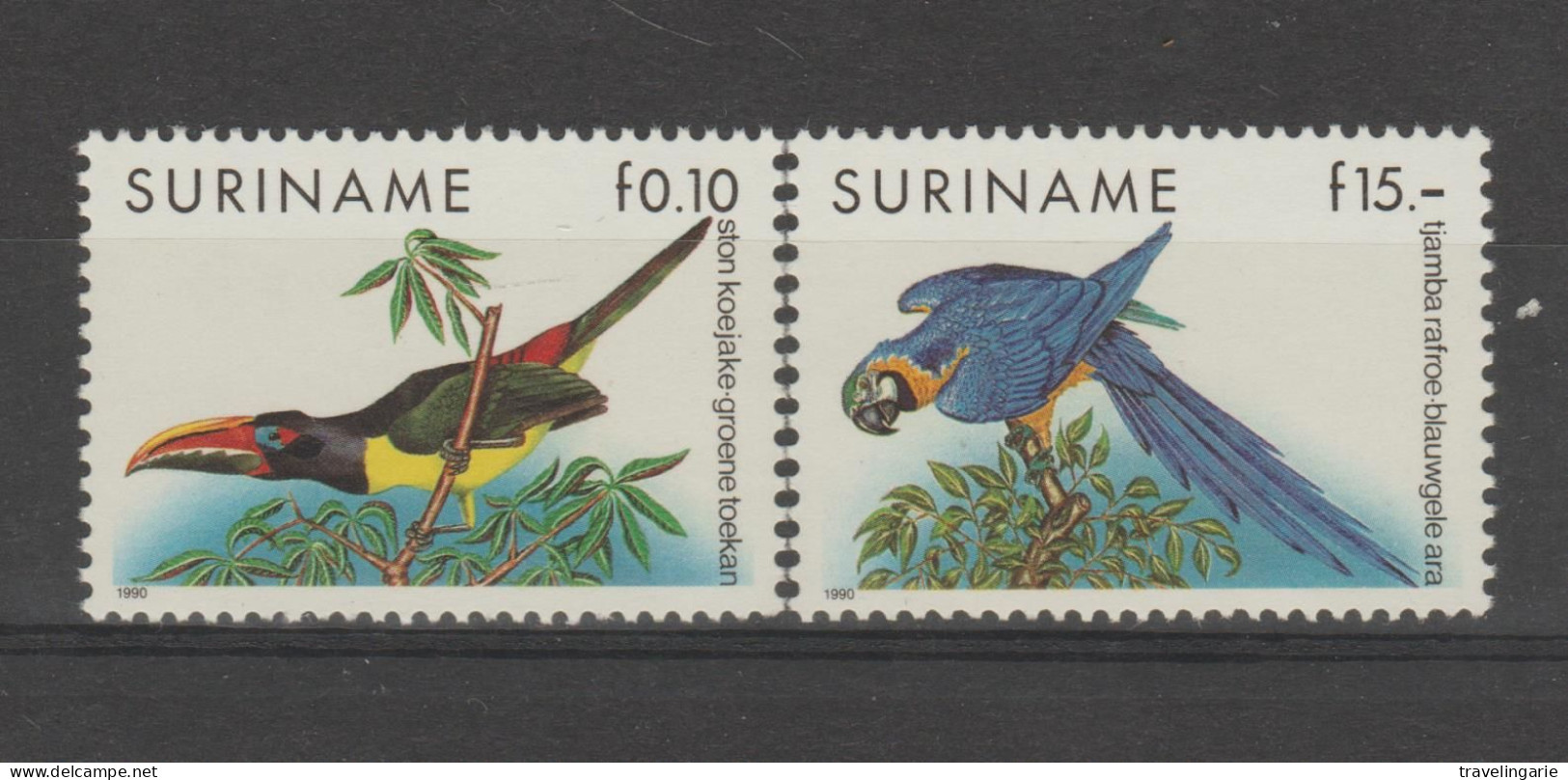Suriname 1990 Birds - Parrots MNH/** - Suriname