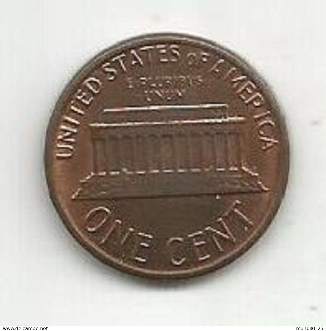 U.S.A. 1 CENT 1986 - 1959-…: Lincoln, Memorial Reverse