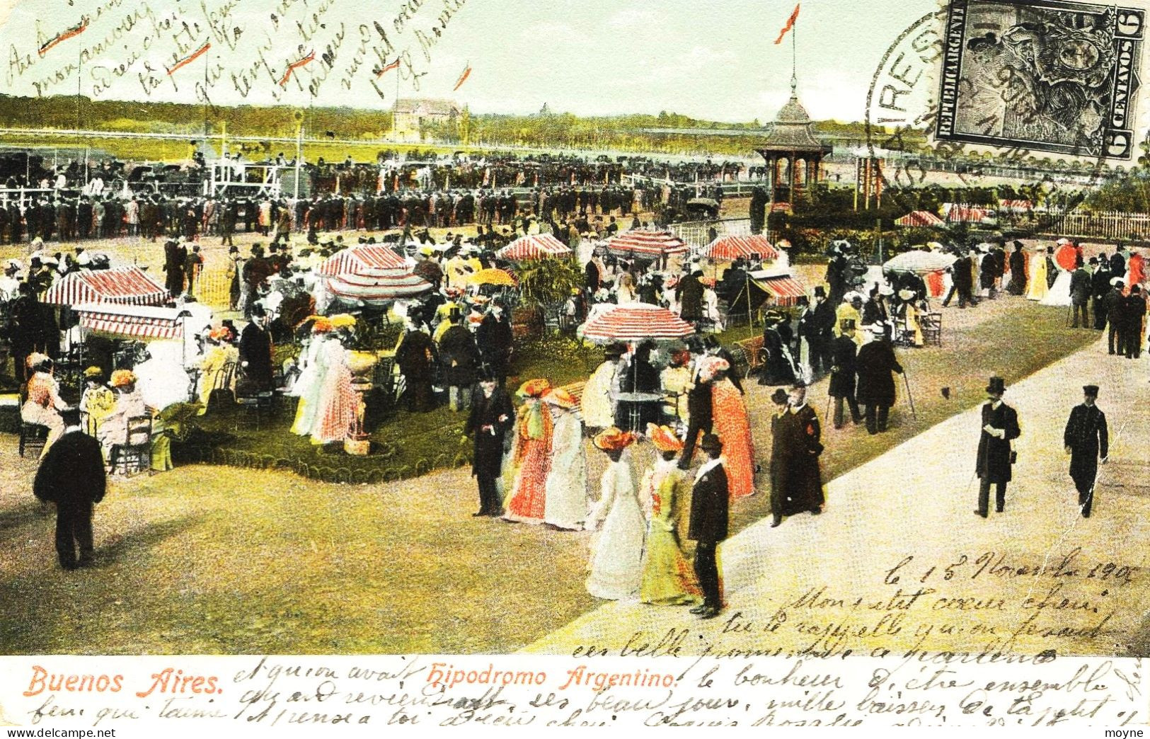 2040 - Argentine -  BUENOS AIRES -    Hipodromo Argentino  CIRCULEE  En 1906 - Argentina