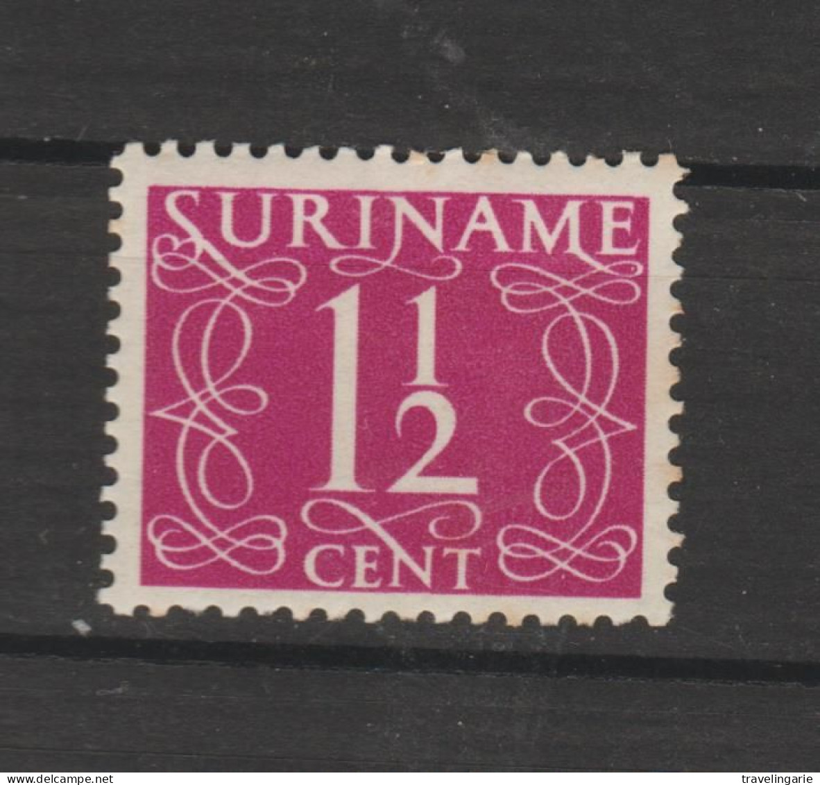 Suriname 1948 Cypher Stamp 1 1/2 Cent Hinged / * - Surinam