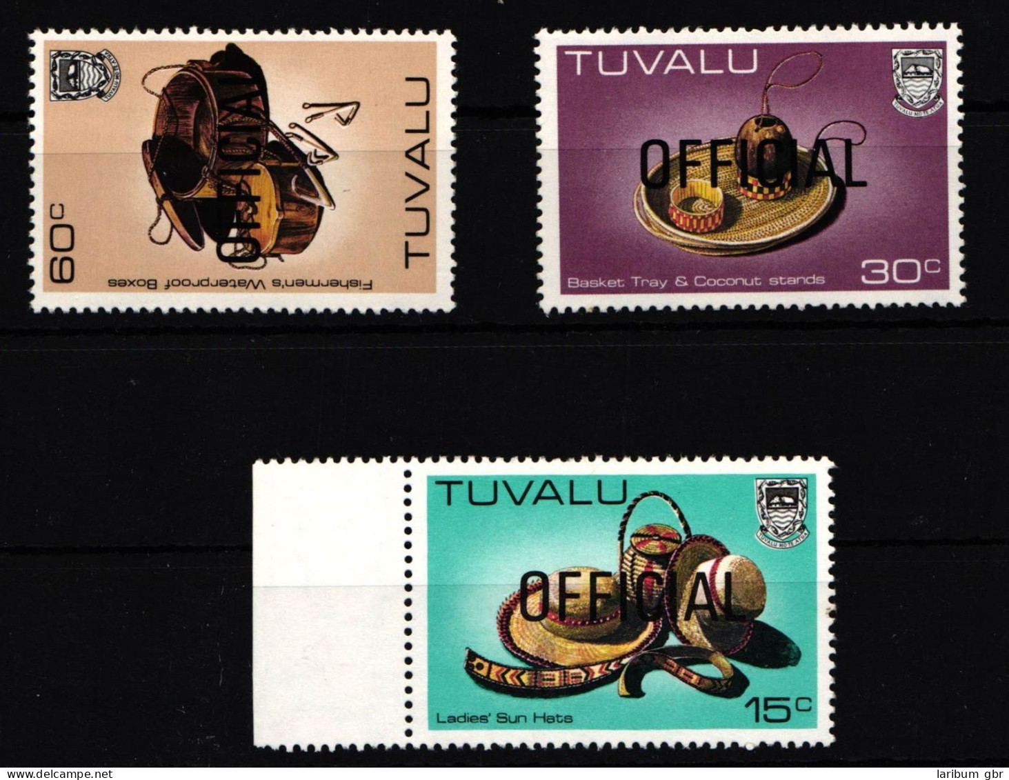 Tuvalu 32-34 Postfrisch Dienstmarken #HY803 - Tuvalu