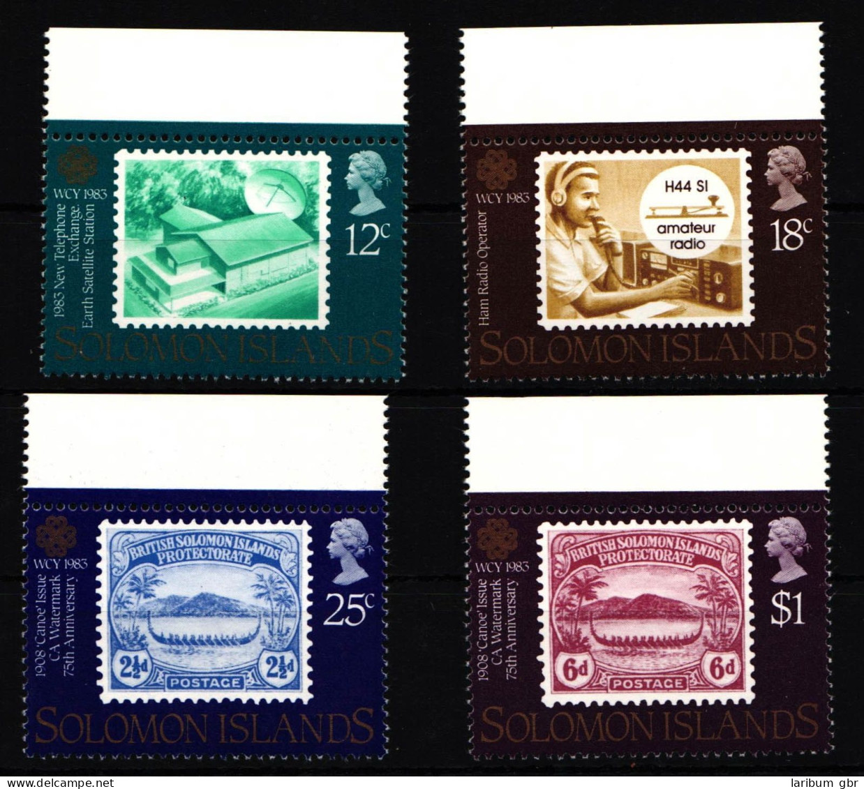 Salomon Inseln 489-492 Postfrisch Weltkommunikationsjahr #HY820 - Salomon (Iles 1978-...)