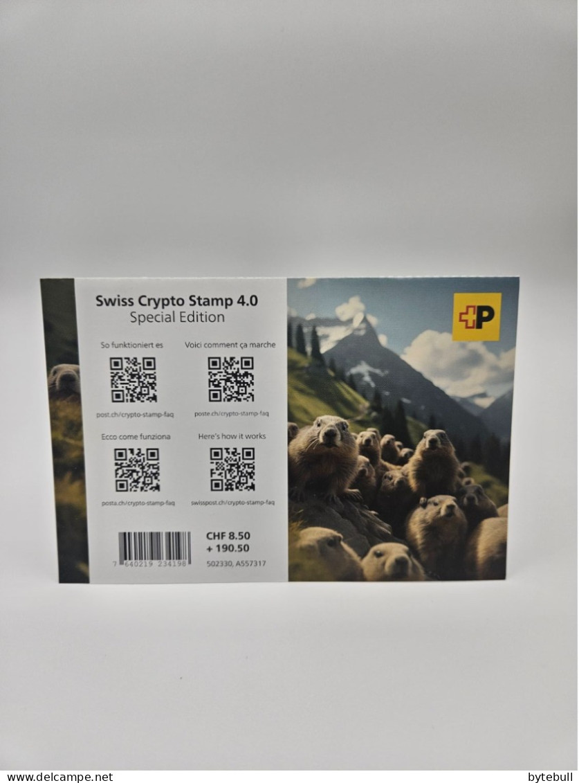 Swiss Crypto Stamp 4.0 – Special Edition, ID2, Kristall, Crystal, Postfrisch, MNH - Blocs & Feuillets