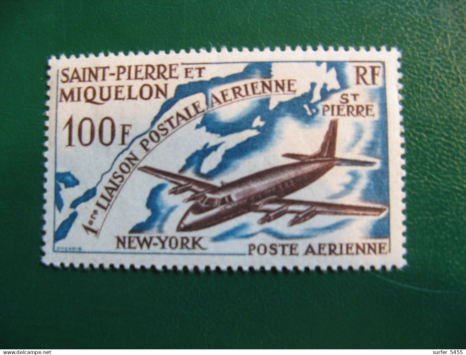 SAINT PIERRE ET MIQUELON YVERT POSTE AERIENNE N° 31 NEUF** LUXE - MNH -  COTE 17,00 EUROS - Unused Stamps