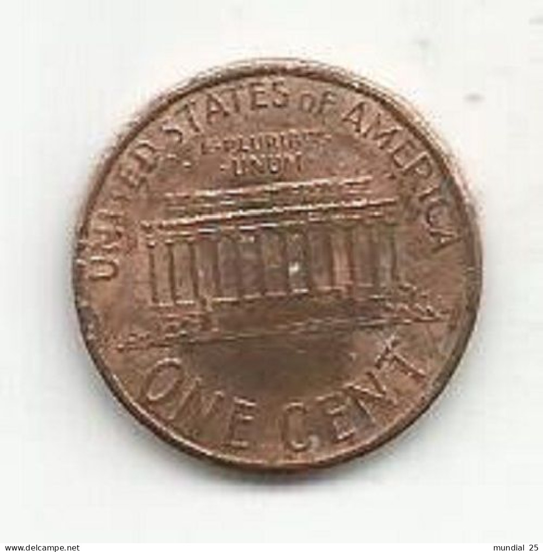 U.S.A. 1 CENT 2002 - 1959-…: Lincoln, Memorial Reverse