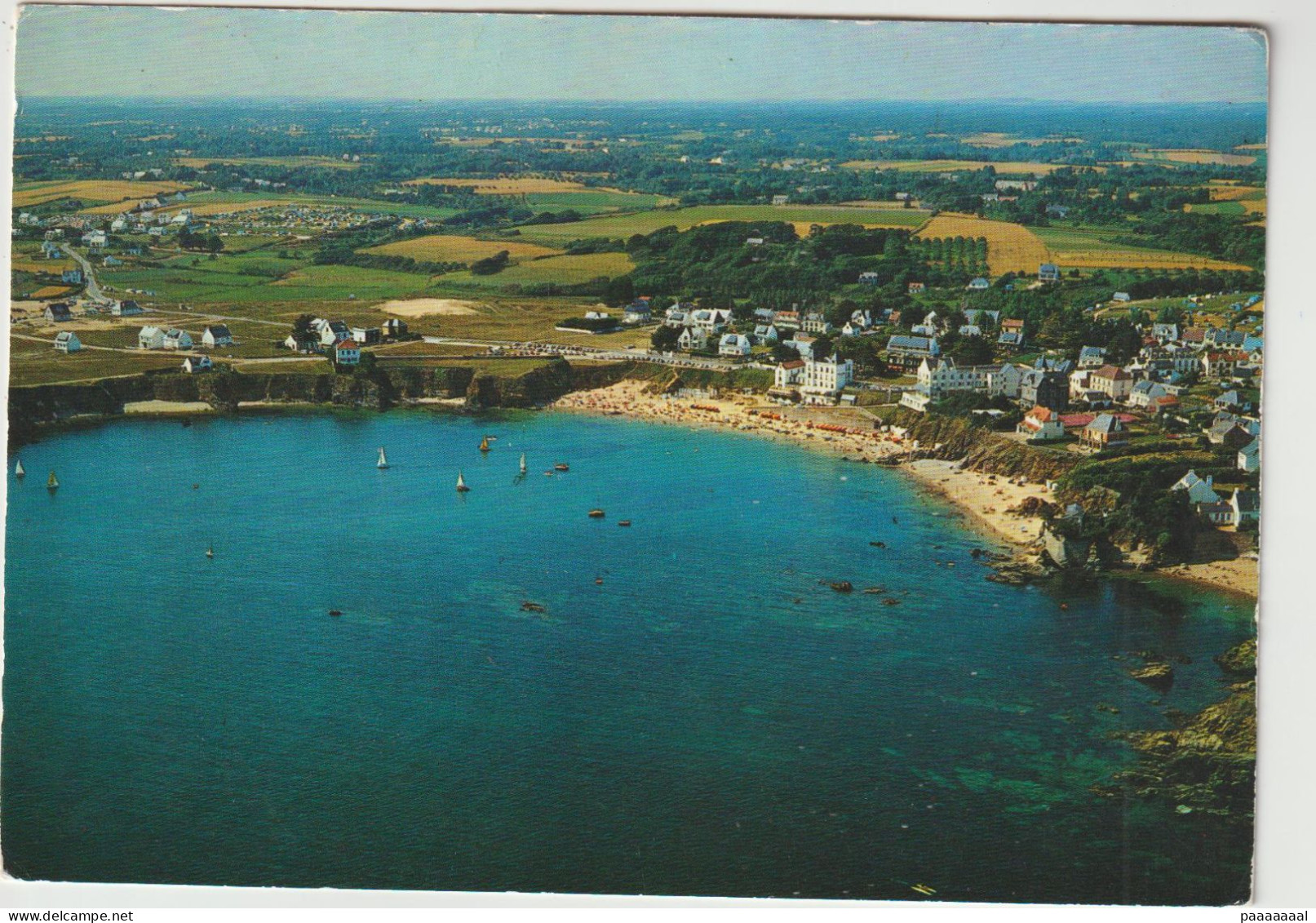 LE POULDU  LA PLAGE DES GRANDS SABLES ET LES HOTELS - Le Pouldu