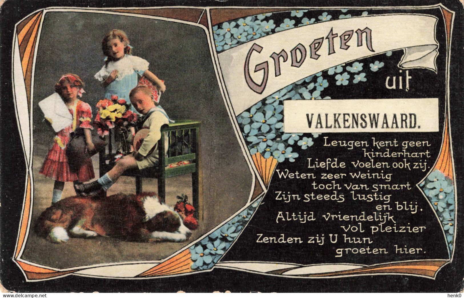 Valkenswaard Groeten Uit Fantasiekaart Oud 1918 C3155 - Valkenswaard