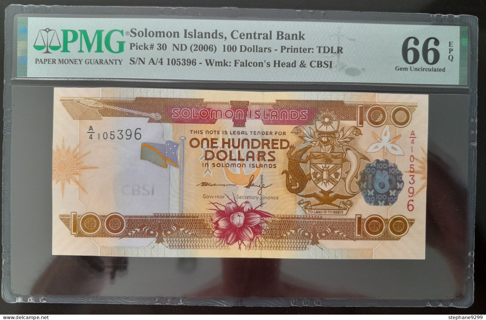 SALOMON 100 DOLLARS 2006 .PMG66 - Isla Salomon