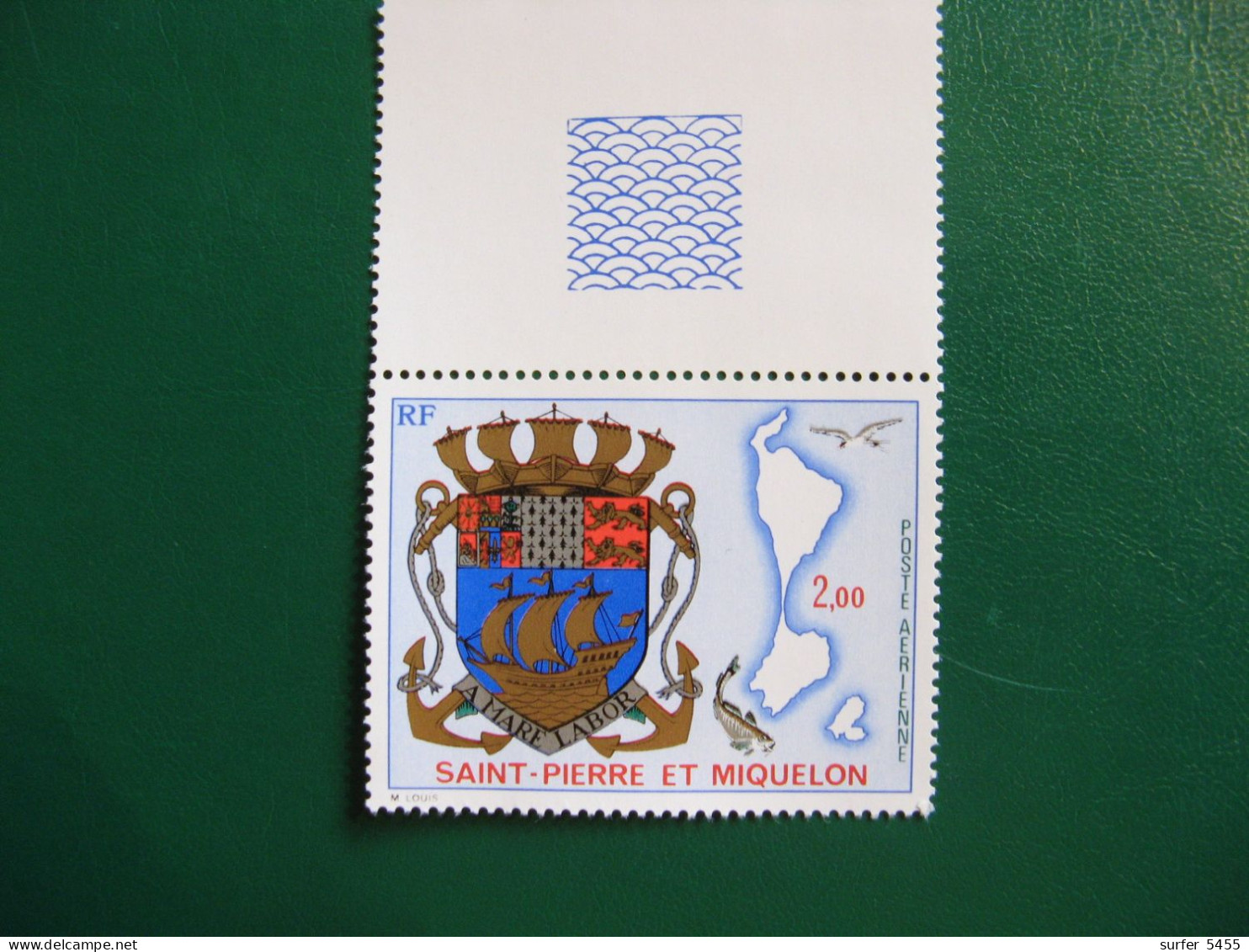 SAINT PIERRE ET MIQUELON YVERT POSTE AERIENNE N° 58 NEUF** LUXE - MNH -  COTE 20,00 EUROS - Unused Stamps