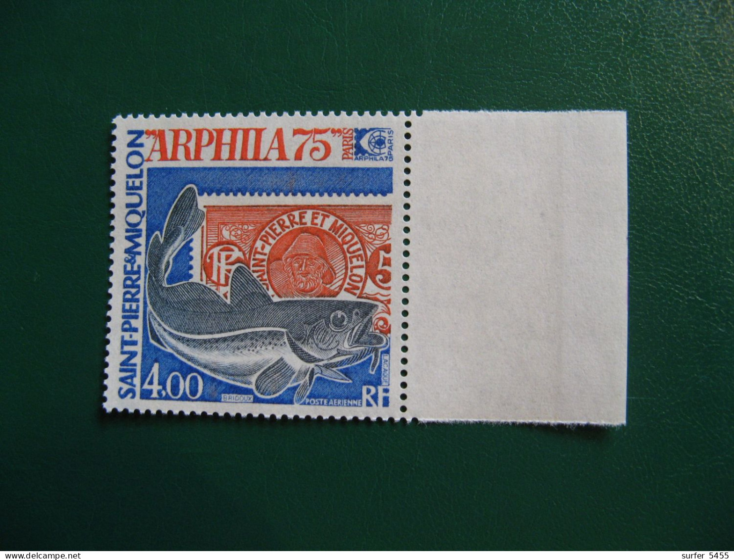 SAINT PIERRE ET MIQUELON YVERT POSTE AERIENNE N° 60 NEUF** LUXE - MNH -  COTE 25,20 EUROS - Unused Stamps
