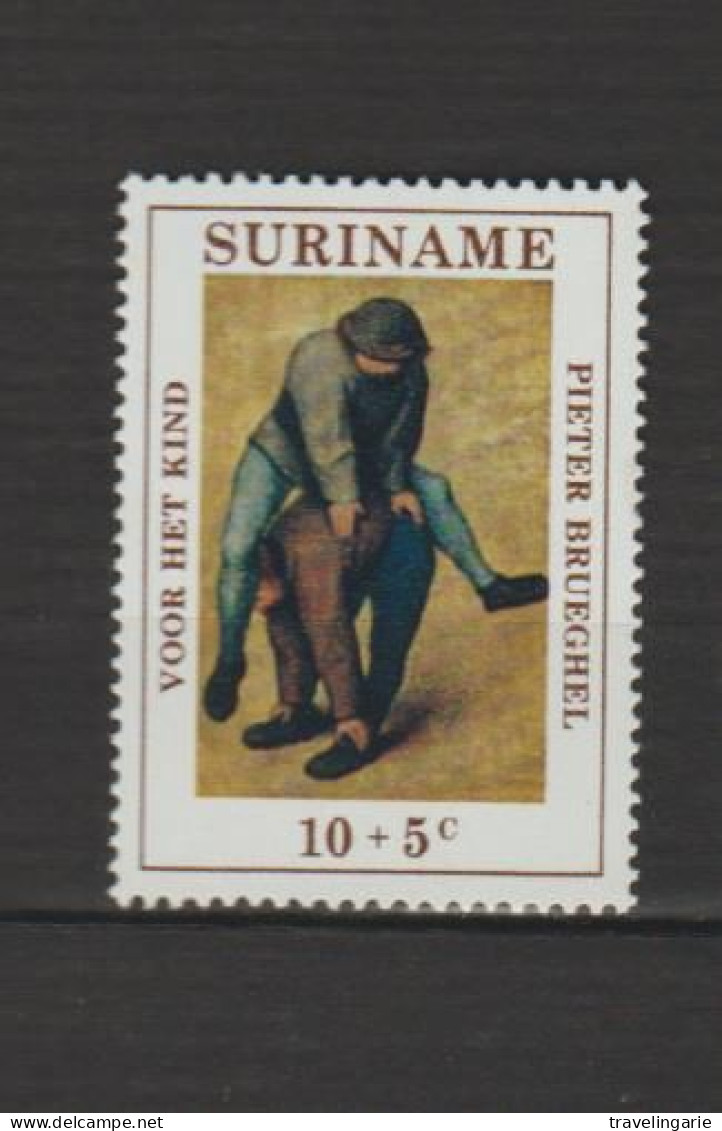 Suriname 1971 Painting Pieter Bruegel 10+5 Cent MNH/ ** - Suriname