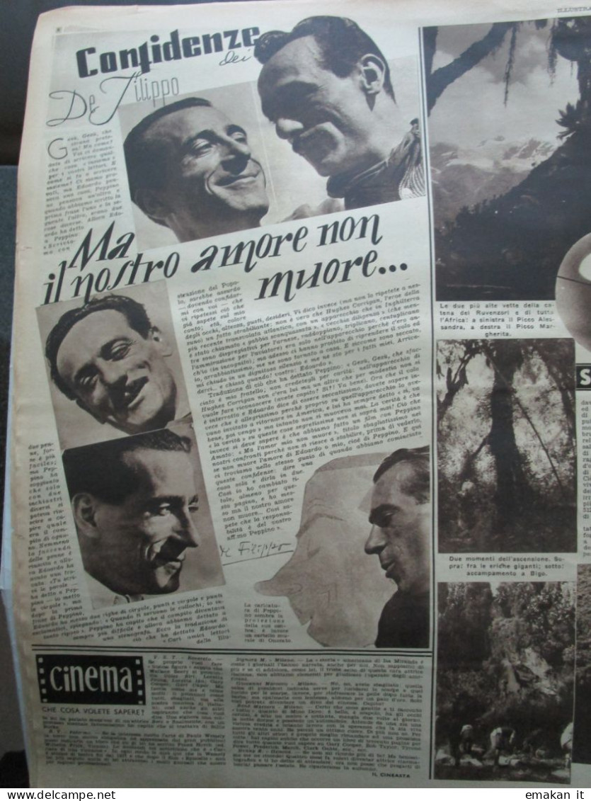 # ILLUSTRAZIONE DEL POPOLO N 31 /1938 BARBIERE A NEW YORK / ZOO DI LONDRA / I DE FILIPPO - Primeras Ediciones