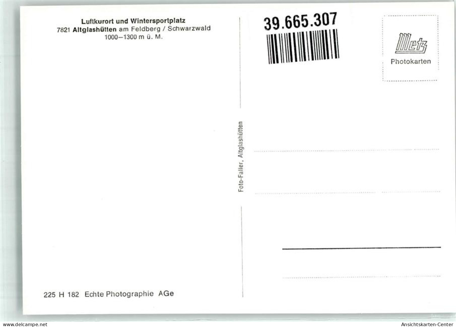 39665307 - Altglashuetten , Schwarzw - Feldberg