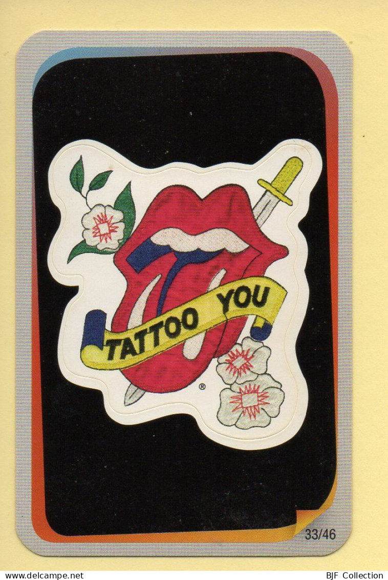 Autocollant : Carte Rolling Stones N° 33/46 / LOGO / Carrefour Market / Année 2012 - Stickers