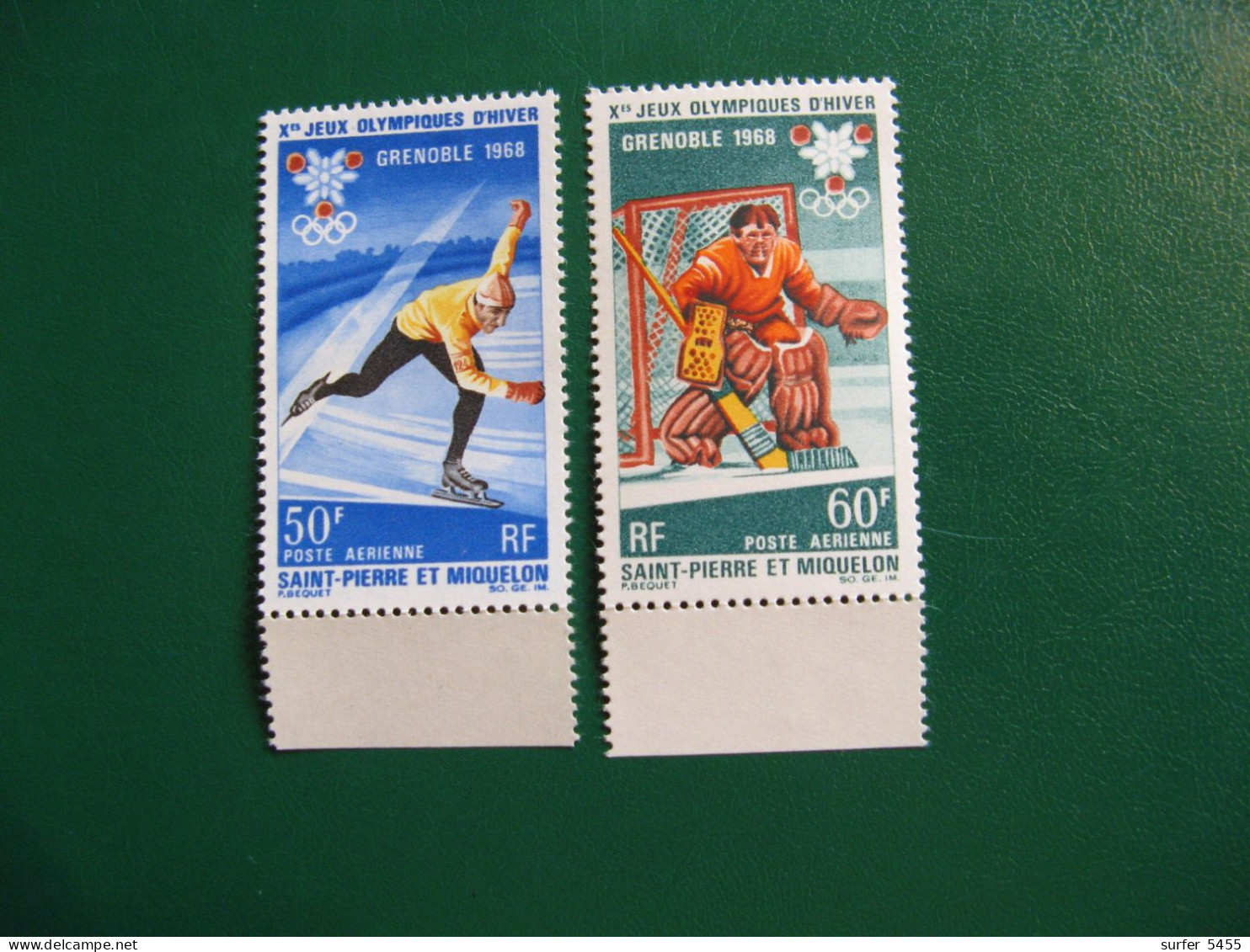 SAINT PIERRE ET MIQUELON YVERT POSTE AERIENNE N° 40/41 NEUFS** LUXE - MNH -  COTE 25,30 EUROS - Ongebruikt