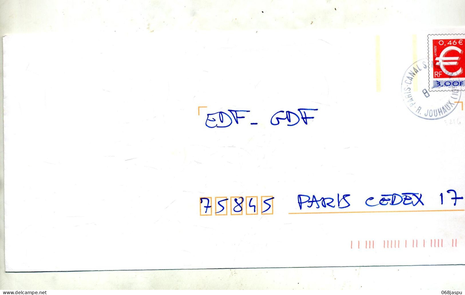 Pap Euro Cachet Paris Canal - Listos A Ser Enviados: Otros (1995-...)