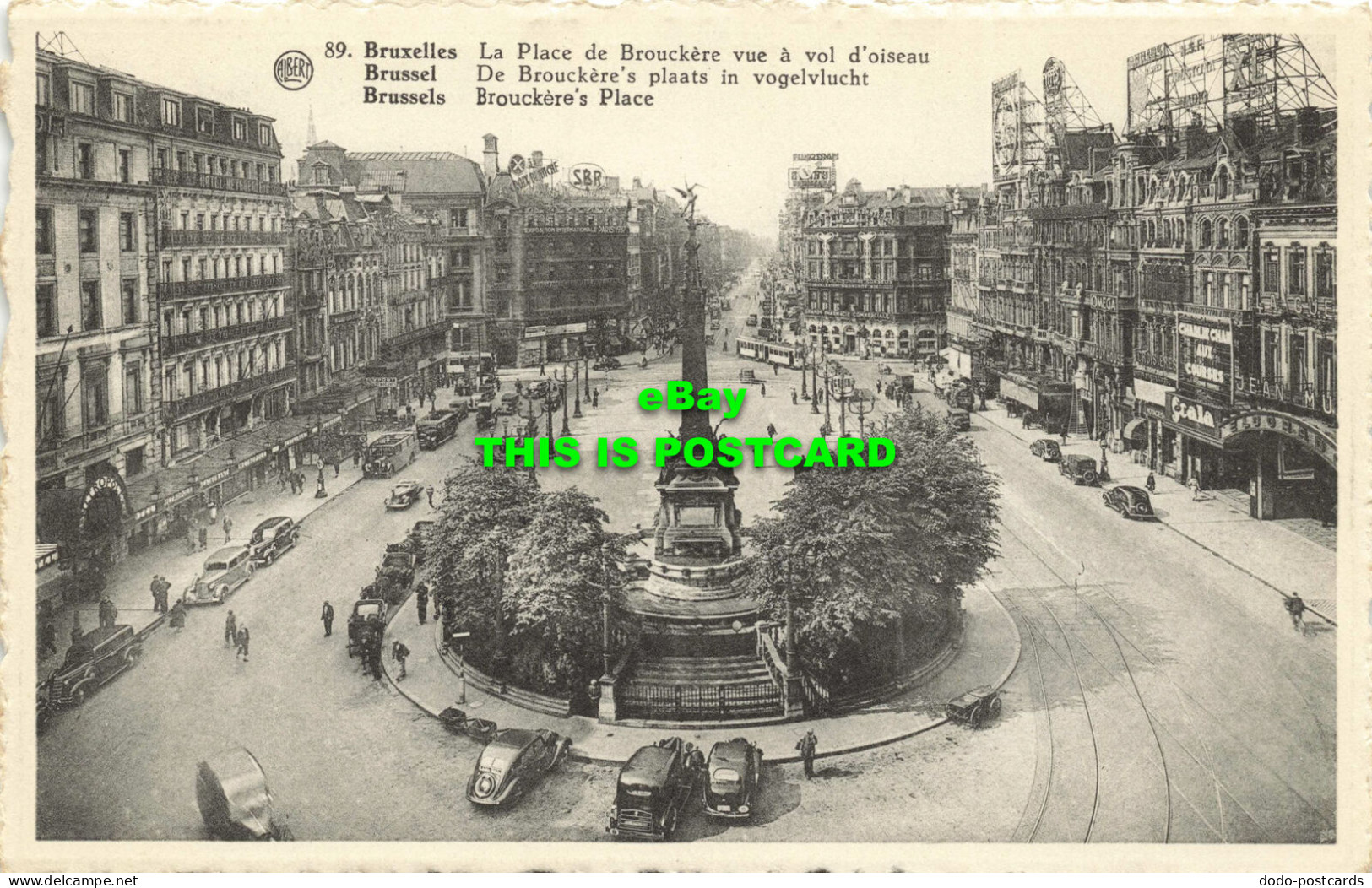 R618917 Albert. 89. Bruxelles. Brussels. Brouckeres Place. La Place De Brouckere - Wereld