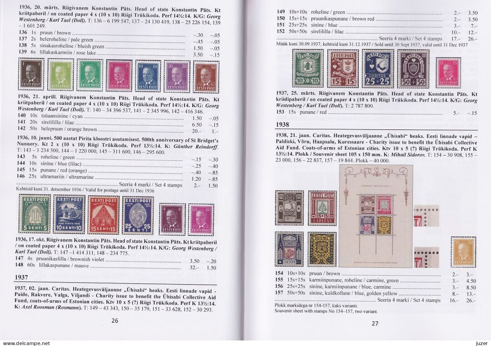 Estnische Briefmarken/Ganzsachen-Katalog 1918-2023 (Vapimark) 2024 - Estonie