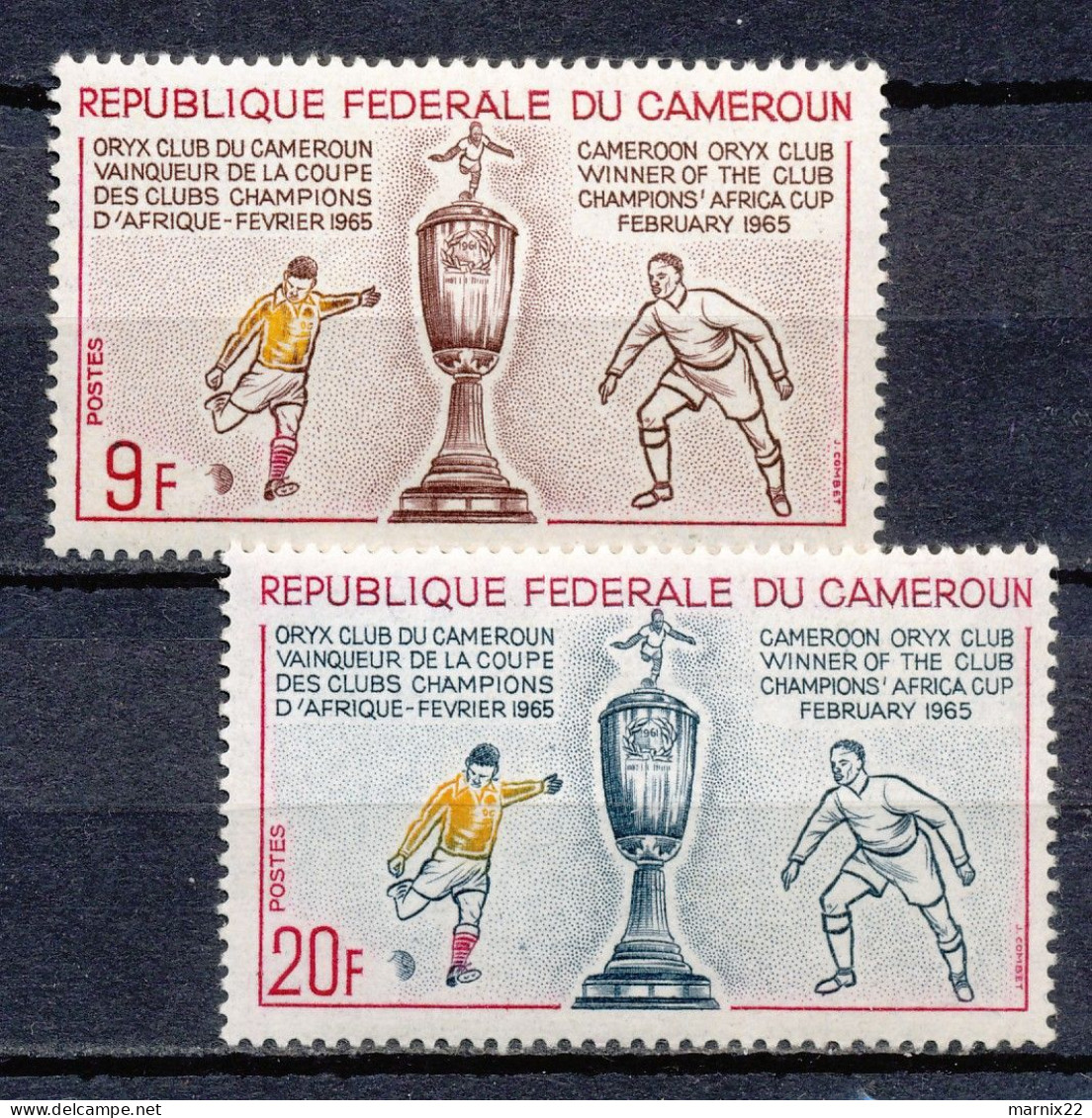 VOETBAL - REP. DU CAMEROUN - 5 POSTFRISSE VOETBASL SERIES - TROPENCUP/W.K.'74/AFRICA CUP/ \AFRICAN FOOTBALL        Hk165 - Altri & Non Classificati