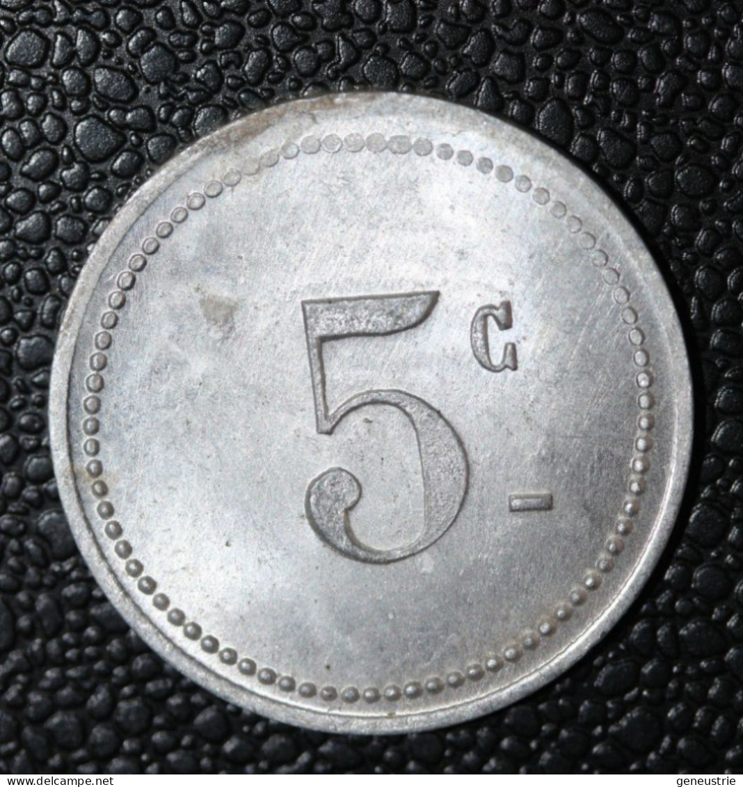 Jeton De Nécessité "5c / Cercle De La Jeune France - Rougiers - Var" - Monetary / Of Necessity