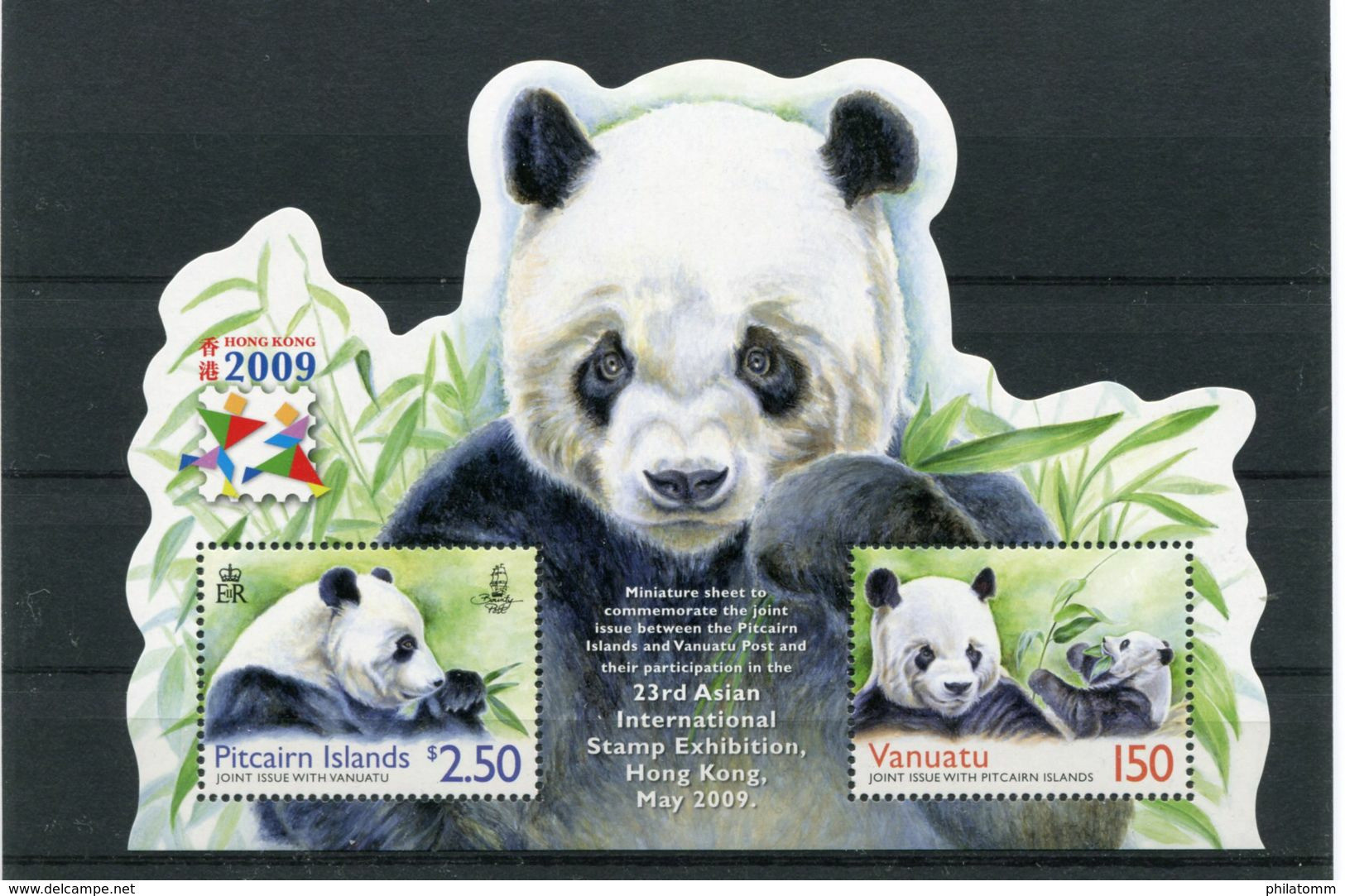 Pitcairn - Block Nr. 52 - "Intern. Briefmakenausstellung HONG KONG / Panda" ** / MNH (aus Dem Jahr 2009) - Pitcairninsel