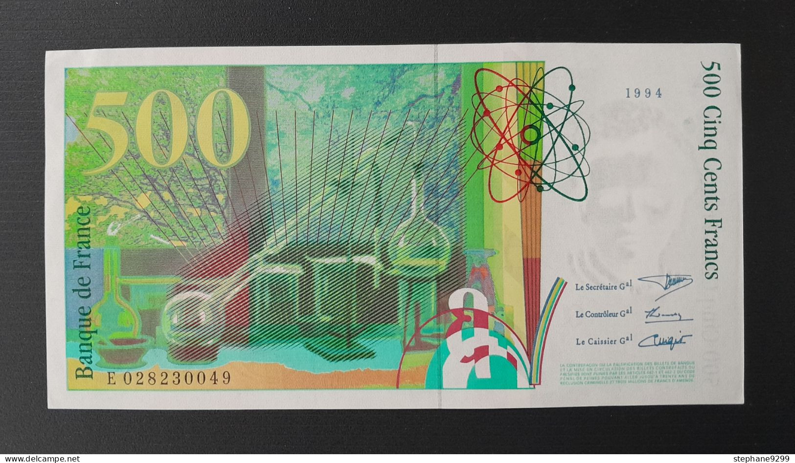 500 FRANCS 1994 CURIE.FRANCE NEUF - 500 F 1994-2000 ''Pierre Et Marie Curie''