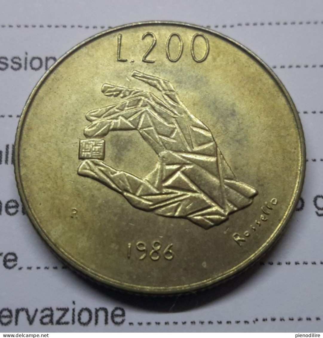 200 LIRE 1986 TECNOLOGY (A10.111) - San Marino