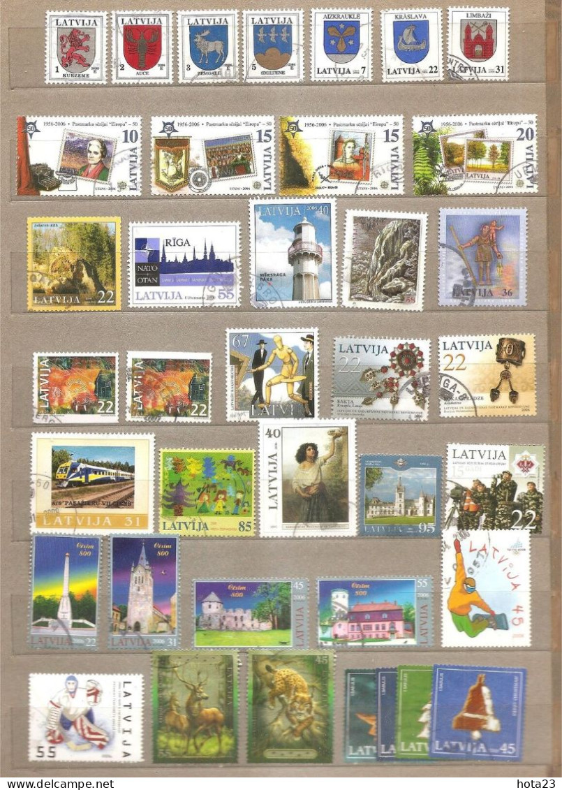 (!) 2006 Latvia  FULL YEAR SET  CHRISTMAS ,BIRD, ANIMAL ,TRAIN  Used - Lettland