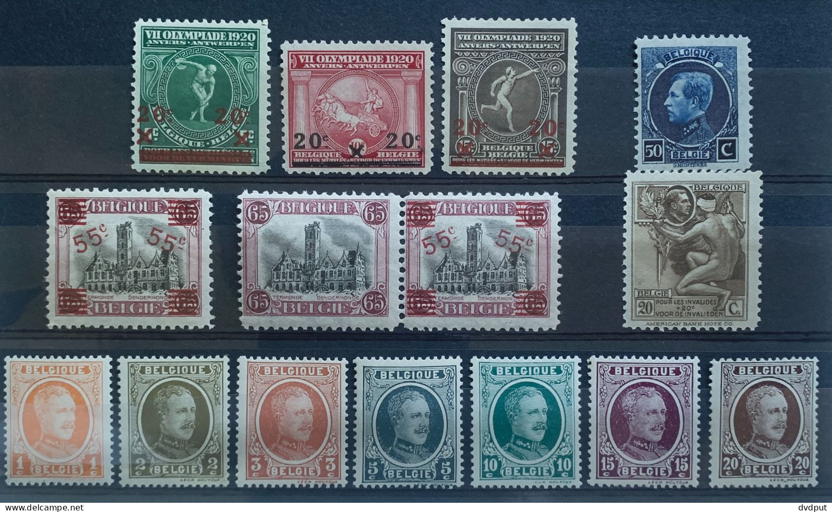 België, 1921-22, Nr 184/196, Mooie Kwaliteit, Postfris**, OBP 34€ - Ongebruikt