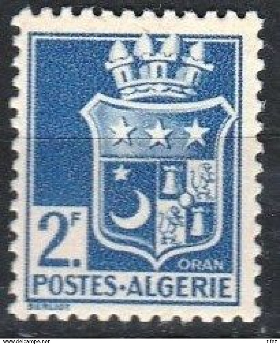 Année 1942-N°179 Neuf**MNH : Armoiries Oran (2f.bleu) - Ungebraucht
