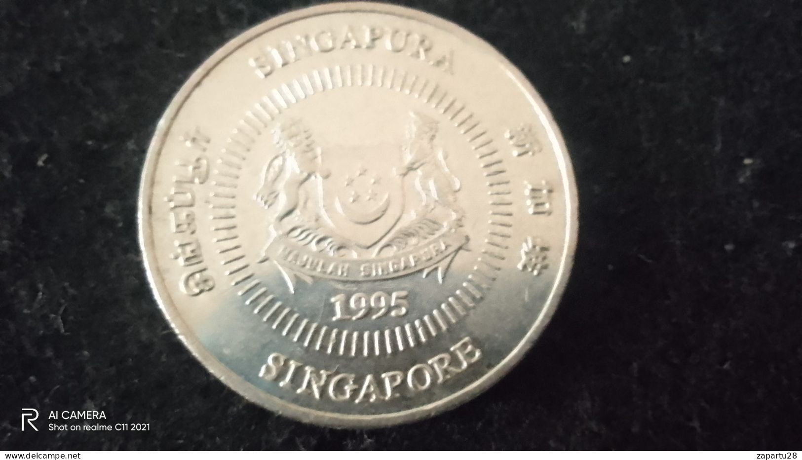 SİNGAPÜR-1995  50  CENT    XF- - Singapur