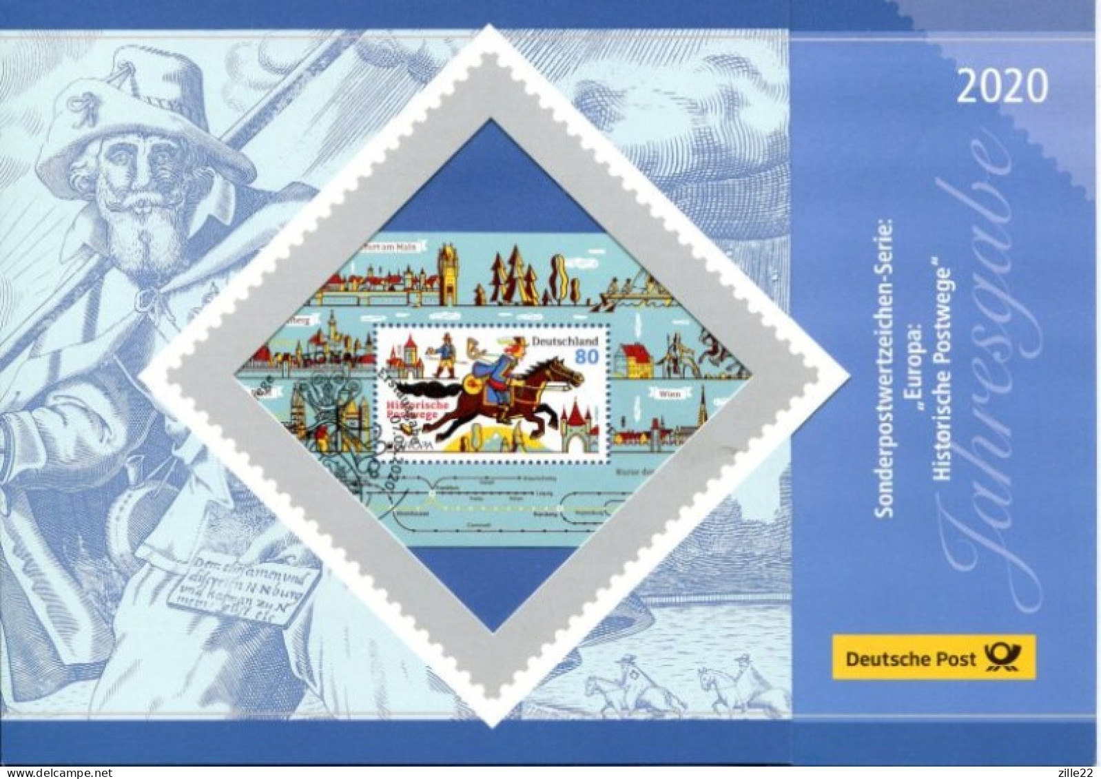 Germany Special FDC 2020 Issue In A5 Folder - Europa Cept Historical Mail Routings - 2011-…
