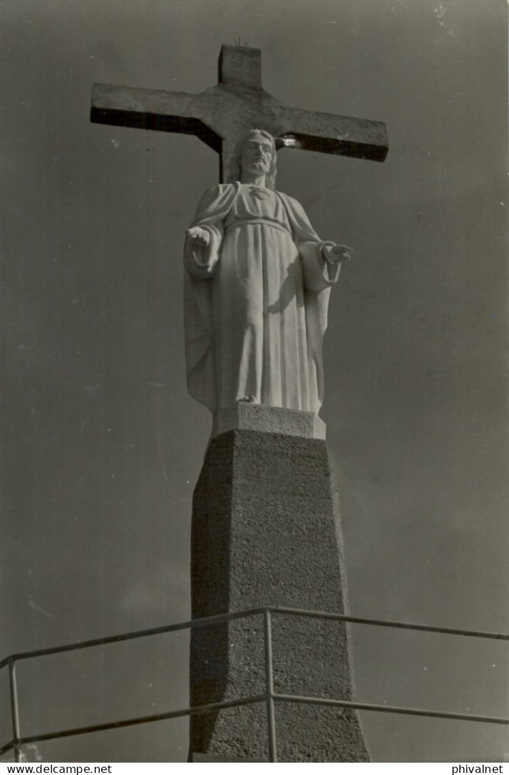 ARTESA DE SEGRE , MONUMENTO AL SAGRADO CORAZÓN , FOTO JANOT , T.P. NO CIRCULADA - Lérida