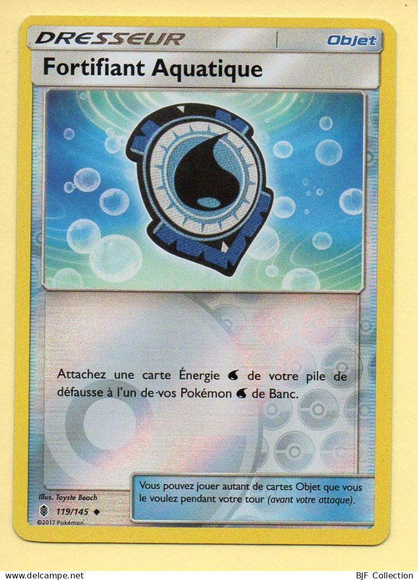 Pokémon N° 119/145 – Dresseur / Objet – FORTIFIANT AQUATIQUE (Reverse) Soleil Et Lune - Gardiens Ascendants - Soleil & Lune