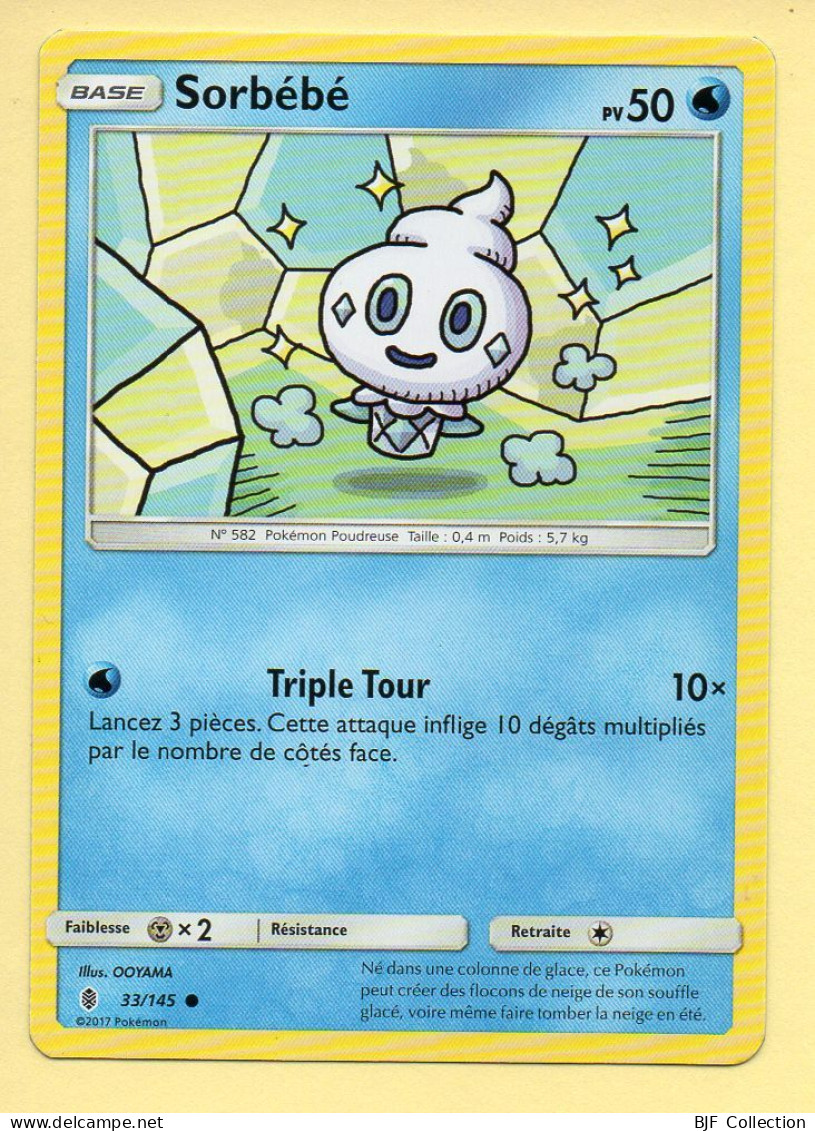 Pokémon N° 33/145 – SORBEBE / Soleil Et Lune - Gardiens Ascendants - Sole E Luna