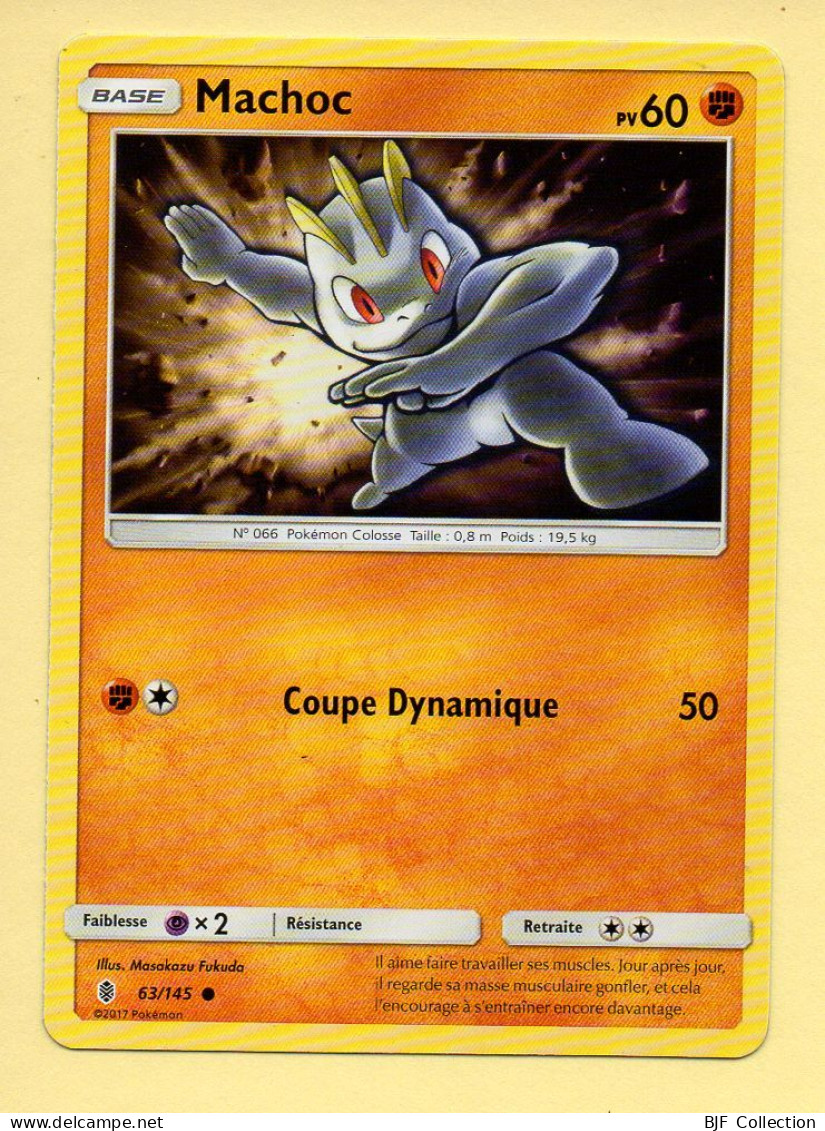 Pokémon N° 63/145 – MACHOC / Soleil Et Lune - Gardiens Ascendants - Sol Y Luna