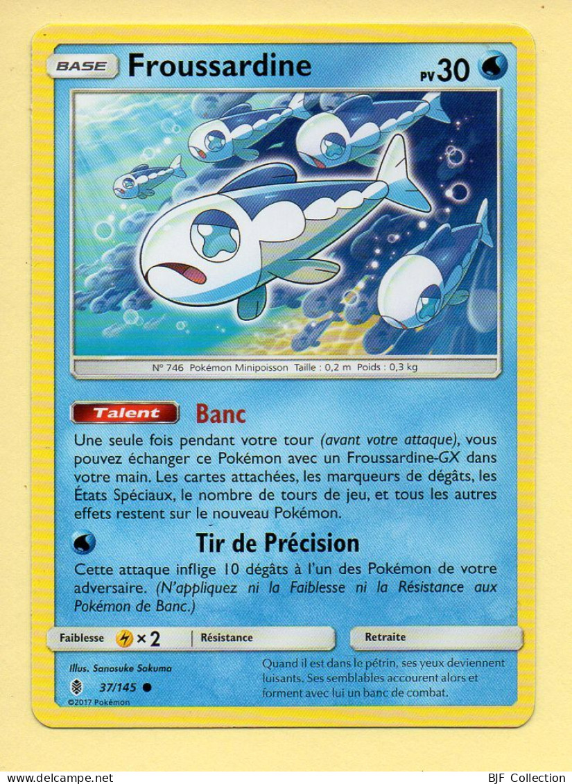 Pokémon N° 37/145 – FROUSSARDINE / Soleil Et Lune - Gardiens Ascendants - Sole E Luna