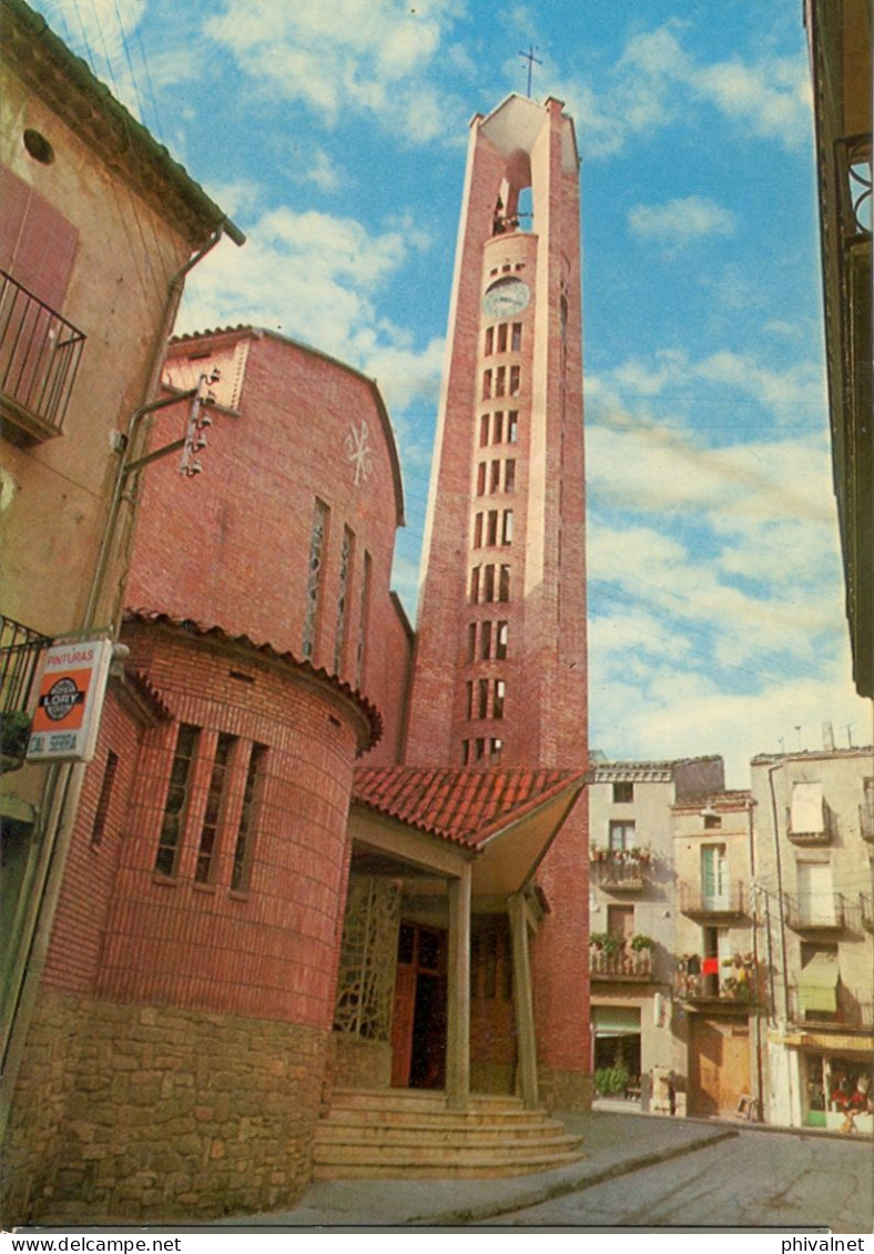 ARTESA DE SEGRE , IGLESIA PARROQUIAL , FOTO JANOT , LÉRIDA , T.P. NO CIRCULADA - Lérida