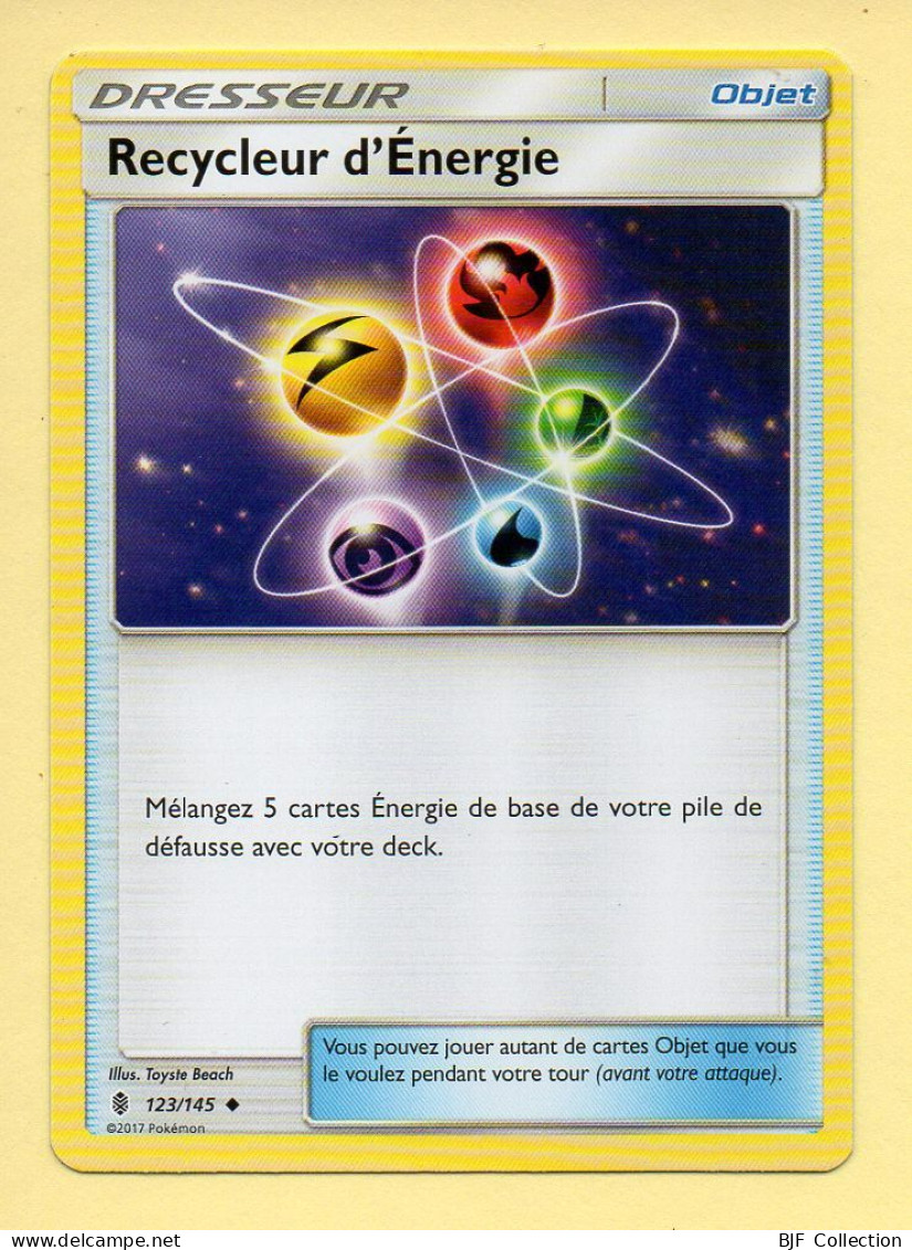 Pokémon N° 123/145 – Dresseur / Objet – RECYCLEUR D'ENERGIE / Soleil Et Lune - Gardiens Ascendants - Sol Y Luna