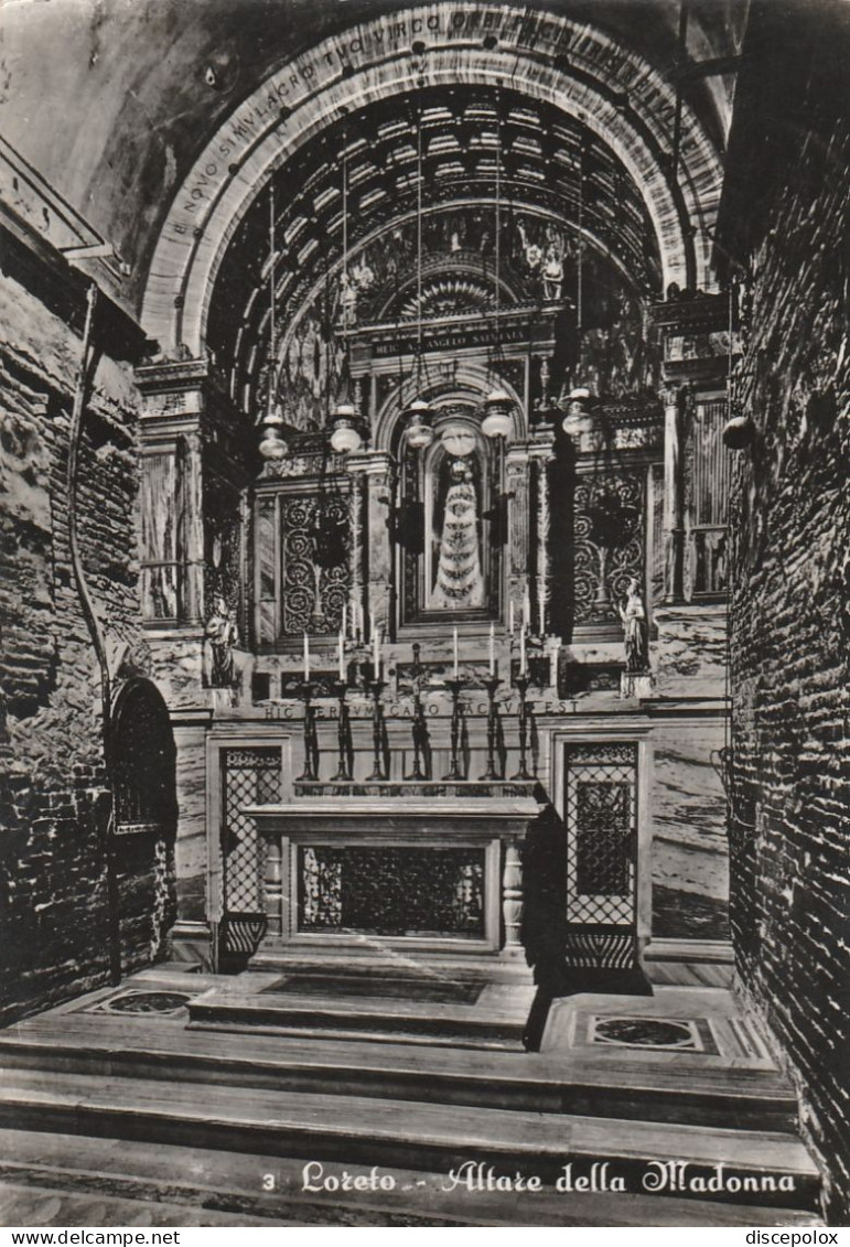 AD234 Loreto (Ancona) - Santuario Basilica - Interno Della Santa Casa - Statua Della Madonna / Viaggiata 1954 - Altri & Non Classificati