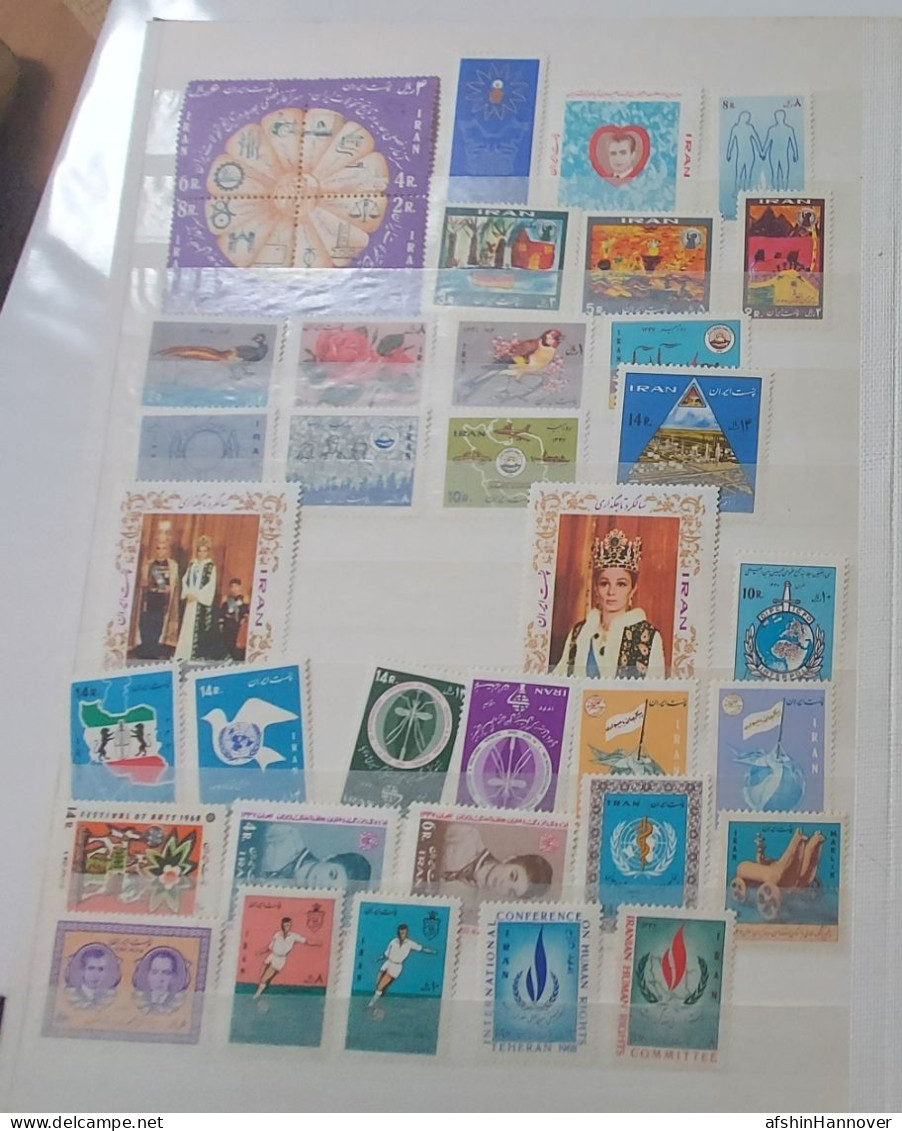 Iran Shah Pahlavi  سری کامل تمبرهای یادگاری سال 1347  Commemorative Stamps Issued In Year 1347 (21/3/1968-20/3/1969) - Iran