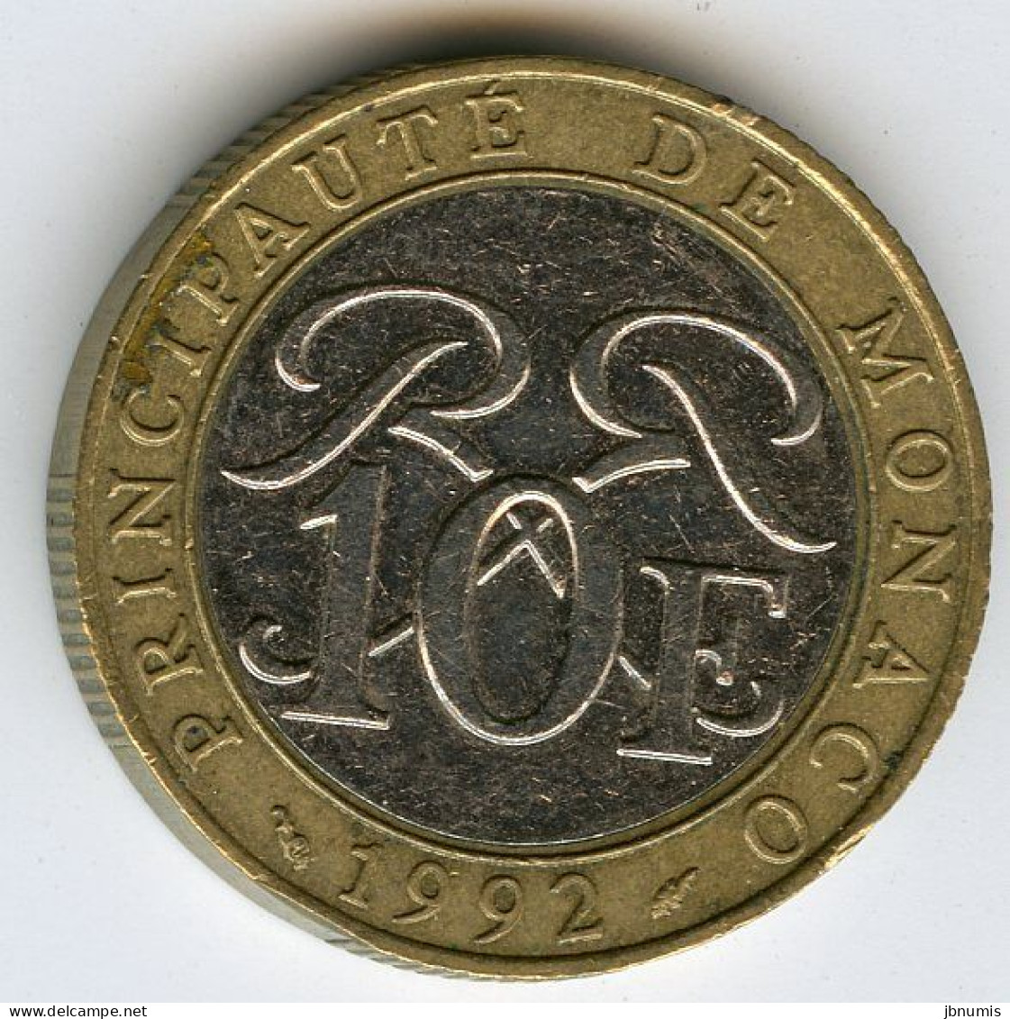 Monaco 10 Francs 1992 GAD 160 KM 163 - 1960-2001 Nieuwe Frank