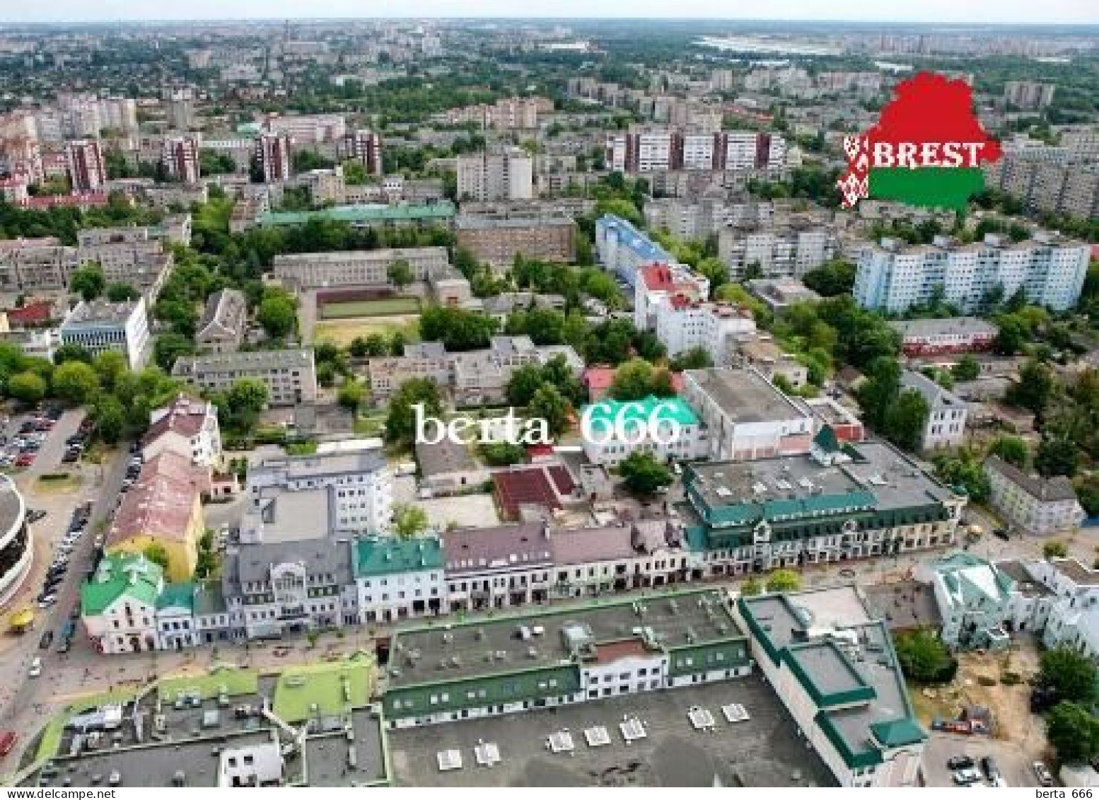 Belarus Brest Aerial View New Postcard - Wit-Rusland